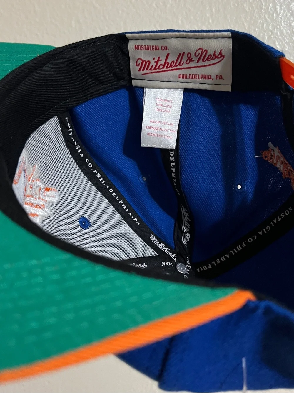 Mitchell & Ness Denver Broncos Snapback Hat NFL Vintage Collection Embroidered
